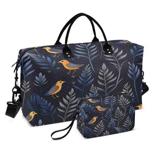 LINNIKEEEE Lustiger Cartoon Pinguin Reise-Seesäcke, Sporttasche, Weekender Handtasche mit Kulturbeutel für Damen Mädchen Herren von LINNIKEEEE