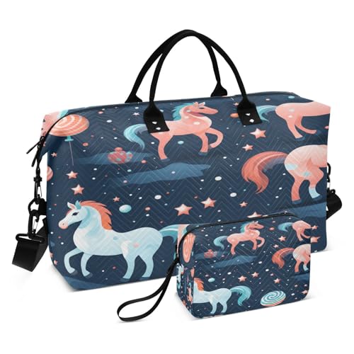 LINNIKEEEE Sich Wiederholendes Muster Pandas Reise-Seesäcke, Sporttasche, Weekender Handtasche mit Kulturbeutel für Damen Mädchen Herren von LINNIKEEEE