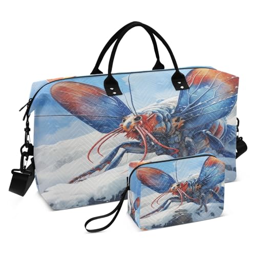LINNIKEEEE Verschneiter Aquarellkoala Reise-Seesäcke, Sporttasche, Weekender Handtasche mit Kulturbeutel für Damen Mädchen Herren von LINNIKEEEE