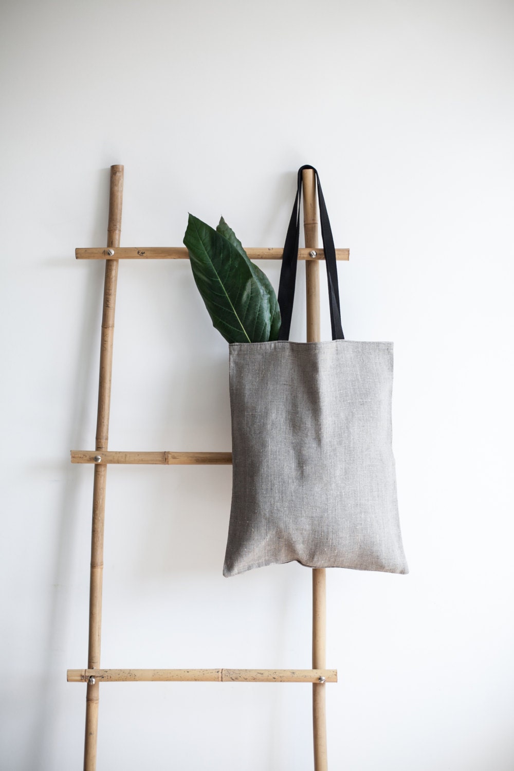 Leinentasche Naturleinen Tasche/Grau Tragetasche Leinentasche Naturleinen Tasche/Grau Tragetasche von LINOHAZE