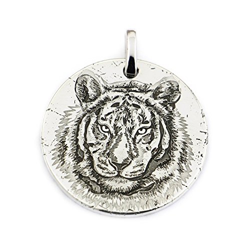 linsion 999 Sterling Silber Tiger King Sharp Claw Biker Punk Anhänger 9 x 302 JP von LINSION