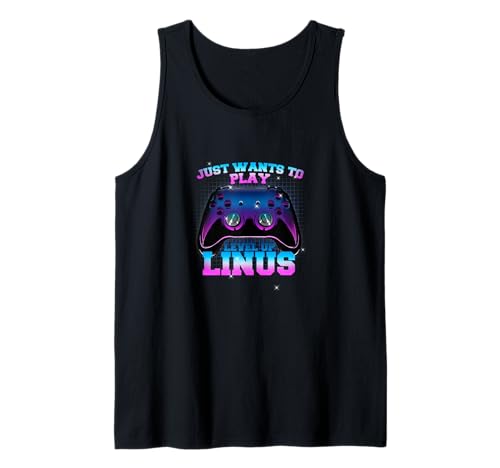 Herren LINUS - LEVEL UP mit Controller: WILL NUR SPIELEN Tank Top Herren LINUS - LEVEL UP mit Controller: WILL NUR SPIELEN Tank Top von LINUS Sohn Enkel Geburtstag Geschenkideen