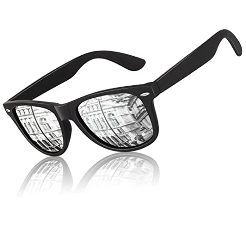 LINVO Sonnenbrille Herren Damen Polarisiert Retro Stil Rechteckig Vintage Klassisch Unisex UV400 Cat 3 CE von LINVO