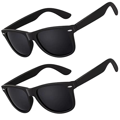 LINVO Sonnenbrille Herren Damen Polarisiert Retro Stil Rechteckig Vintage Klassisch Unisex UV400 Cat 3 CE von LINVO