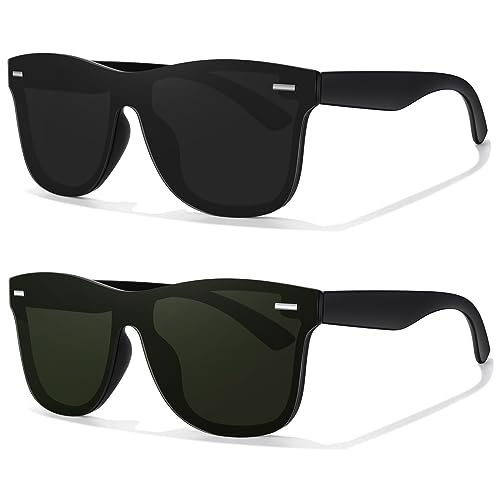LINVO Sonnenbrille Herren Damen Polarisiert Klassisch Verspiegelt Modisch UV400 Schutz Unisex Brille für Autofahren Reisen von LINVO