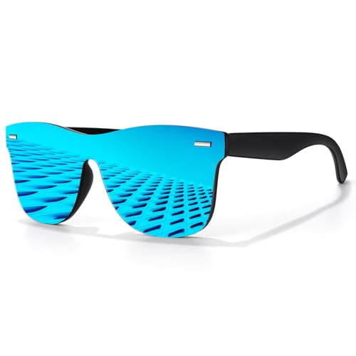 LINVO Sonnenbrille Herren Damen Polarisiert Klassisch Verspiegelt Modisch UV400 Schutz Unisex Brille für Autofahren Reisen von LINVO