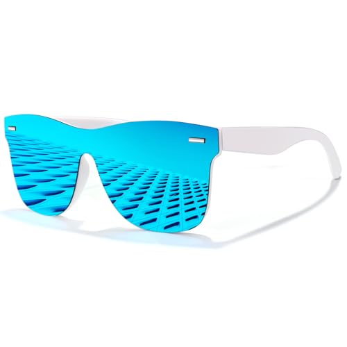 LINVO Sonnenbrille Herren Damen Polarisiert Klassisch Verspiegelt Modisch UV400 Schutz Unisex Brille für Autofahren Reisen von LINVO