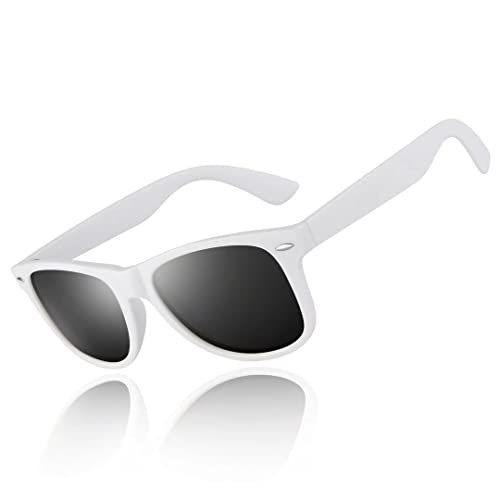 LINVO Sonnenbrille Herren Damen Polarisiert Retro Stil Rechteckig Vintage Klassisch Unisex UV400 Cat 3 CE von LINVO