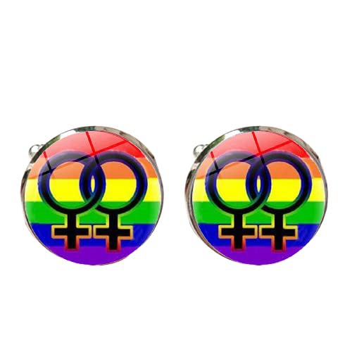 More Style Gay Pride French Suits Manschettenknöpfe mit Knöpfen Mode Hemden Ärmel Nägel von LINWEN