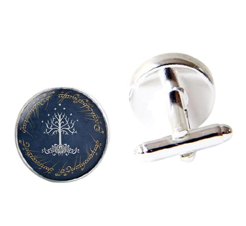 Neue Heiße Weiße Baum Gondor Manschettenknöpfe Herr Der R Manschettenknopf Glas Kuppel Foto Manschetten Geschenke Für Männer von LINWEN