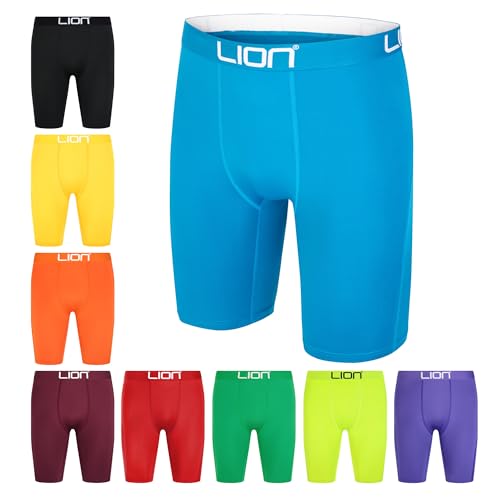 LION SPORTSWEAR Kompressionsshorts für Fußball & Sport – Mehrzweck-Basisschicht für Herren und Kinder, ideal für Fitnessstudio, Training und Laufen, königsblau, L LION SPORTSWEAR Kompressionsshorts für Fußball & Sport – Mehrzweck-Basisschicht für Herren und Kinder, ideal für Fitnessstudio, Training und Laufen, königsblau, L von LION SPORTSWEAR