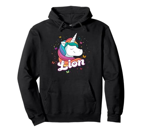 LION - Schöner Jungen Name mit süßem Einhorn Pullover Hoodie LION - Schöner Jungen Name mit süßem Einhorn Pullover Hoodie von LION Sohn Enkel Geburtstag Geschenkideen