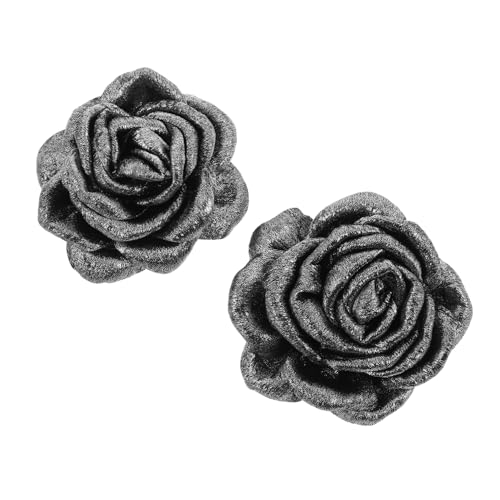 LIOOBO 1 Paar Blumen Schuh Clips für Damen Abnehmbare Dekorationsschnallen Satin mit Feinen Kanten für Hüte und Taschen Handgefertigte Schuhaccessoires für Formelle und Anlässe von LIOOBO