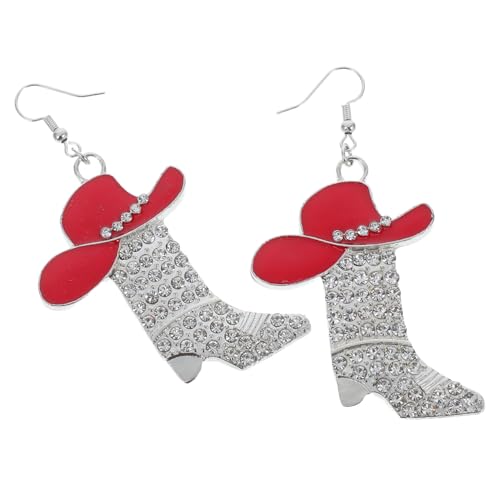 LIOOBO 1 Paar Glitzernde Ohrringe aus Legierung Western Schmuck für Frauen Accessoires für Rodeo und Lässige Outfits LIOOBO 1 Paar Glitzernde Ohrringe aus Legierung Western Schmuck für Frauen Accessoires für Rodeo und Lässige Outfits von LIOOBO