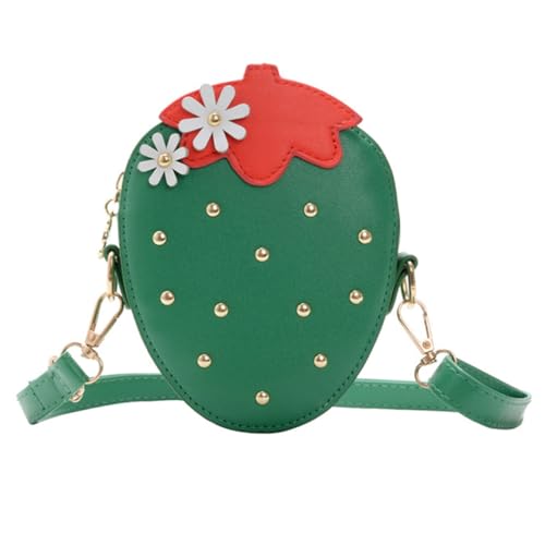 LIOOBO Erdbeer-münztasche Schlichte Geldbörse Modische Kindergeldbörse Mit Verstellbarem Schultergurt Für Hand Oder Crossbody-trageweise von LIOOBO