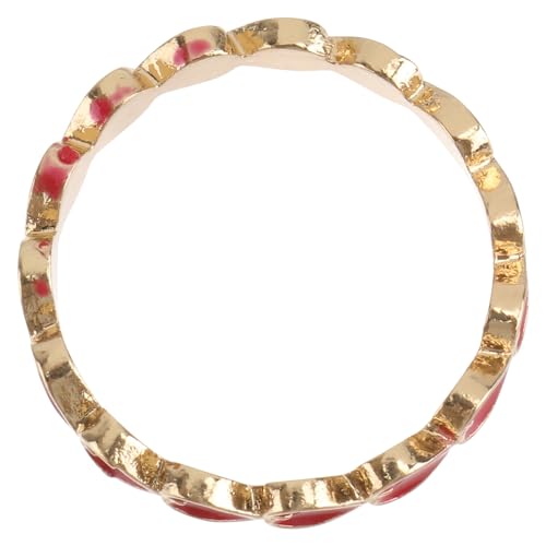 LIOOBO 1 Stück Herzförmiger Ring Legierung Rot Verstellbarer Finger Ring für Frauen Romantischer Schmuck für Besondere Anlässe und LIOOBO 1 Stück Herzförmiger Ring Legierung Rot Verstellbarer Finger Ring für Frauen Romantischer Schmuck für Besondere Anlässe und von LIOOBO