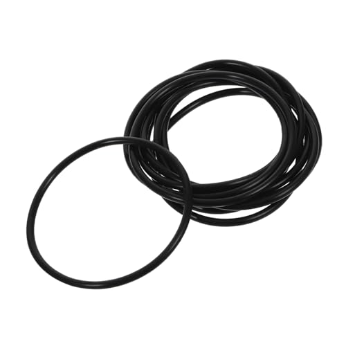 LIOOBO 10 Stück Dehnbare Silikonarmbänder Breit Hautfreundlich Vielseitig als Armband oder Haargummi Unisex Schwarz Bequem und Langlebig als für Familie und Freunde von LIOOBO