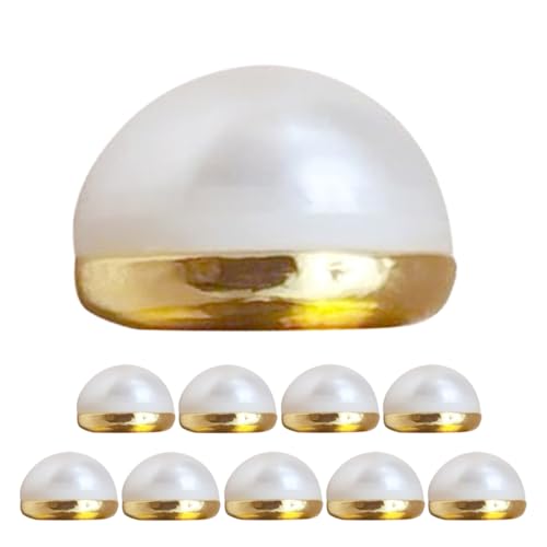 LIOOBO 10 Stück Teiliges Brautschleier Gewichte mit Magneten und Künstlichen Perlen Doppelseitige Unauffällige Anbringung für Hochzeitszubehör zur Vermeidung von Kleidungsproblemen und von LIOOBO