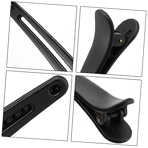 LIOOBO 12 Stück Teiliges Schwarzes Haarklammer Einfache Entenschnabel Haarspangen Vielseitig für Frauen Sanftes Material zum Fixieren von Haaren und Sicher und Praktisch im Alltag von LIOOBO