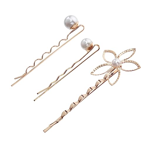 LIOOBO 15stücke Perlen-haarspangen Für Frauen Und Mädchen Haarnadel Zubehör Für Hochzeiten Partys Und Alltag Dekorative Haarklammern in Verschiedenen Designs von LIOOBO
