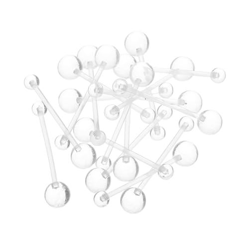 LIOOBO 16 Stück Klare Nabelpiercing Juwelen Weicher Retainer für Frauen für Täglichen Gebrauch und Besondere Anlässe von LIOOBO