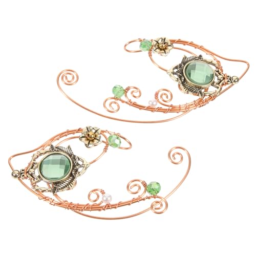LIOOBO 1 Paar Blüten Ohrmanschetten Vintage Blattdesign Leicht und Ohrclips für Damen Modischer Schmuck für Besondere Anlässe LIOOBO 1 Paar Blüten Ohrmanschetten Vintage Blattdesign Leicht und Ohrclips für Damen Modischer Schmuck für Besondere Anlässe von LIOOBO