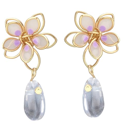 LIOOBO 1Paar Blumen Ohrringe für Frauen Design Boho Statement Ohrringe für Strand und Partys für Besondere Anlässe und Tag von LIOOBO