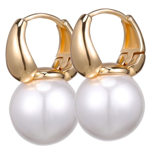 LIOOBO Perlencreolen Aus Kunstperlen Minimalistische Damen-creolen Zierliche Ohrringe Für Frauen Modeschmuck Für Partys Und Tägliche Anlässe von LIOOBO