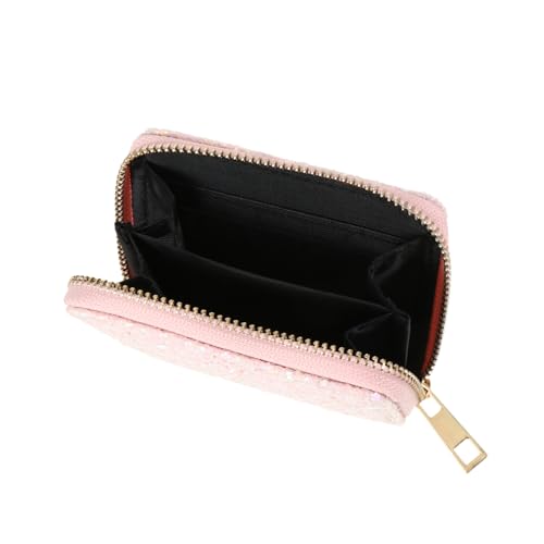 LIOOBO Damen PU Geldbörse 1Stück Kleine Reißverschlusstasche Münzgeldbörse Wechselgeldhalter für Handtasche Elegant Praktisch für Frauen von LIOOBO