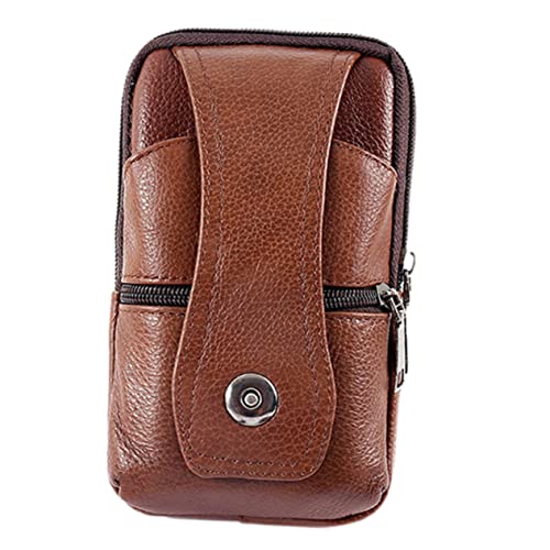 LIOOBO 1Stück Multifunktionale Herren Hüfttasche Rindsleder wasserdichte Gürteltasche für Handys für Business Reisen Unterteilt LIOOBO 1Stück Multifunktionale Herren Hüfttasche Rindsleder wasserdichte Gürteltasche für Handys für Business Reisen Unterteilt von LIOOBO