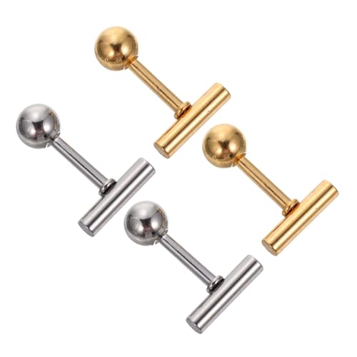 LIOOBO 2 Paar Kleine Edelstahl Ohrstecker Für Damen Und Herren Elegantes Design Unisex Leicht Und Langlebig Für Alltag Und Besondere Anlässe von LIOOBO