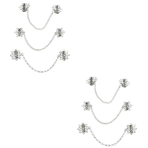 LIOOBO 2 Sätze Retro Anzug Krawattennadel Teiliges Kragenkette Brosche Für Hemden Anzüge Handtaschen Und Schals Stilvolle Dekoration Für Formelle Anlässe 3 Stück * 2 von LIOOBO