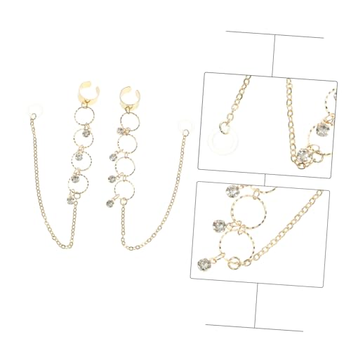 LIOOBO 2 Stck Metallic Creolen Ohrklemme mit Strass Kabellose Ohrclip Ohrringe als Anti lost Halterung für kabellose Kopfhörer Modische Ear Clips für Headsets Stilvoll und Sicher LIOOBO 2 Stck Metallic Creolen Ohrklemme mit Strass Kabellose Ohrclip Ohrringe als Anti lost Halterung für kabellose Kopfhörer Modische Ear Clips für Headsets Stilvoll und Sicher von LIOOBO