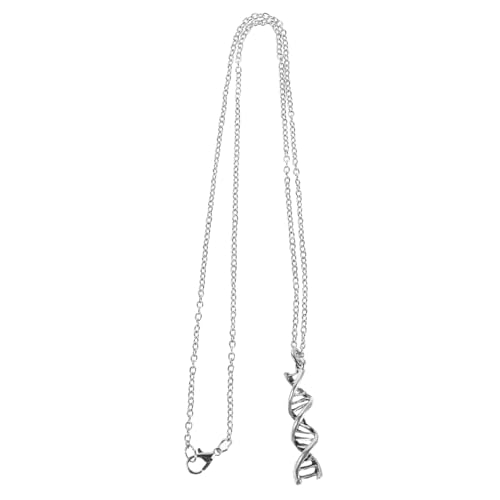 LIOOBO 2 Stück 3d-dna-doppelhelix-halskette – Dna-halskettenanhänger, Biologisches Symbol, Einzigartiger Antiker Wissenschaftsschmuck Für Frauen Und Männer von LIOOBO