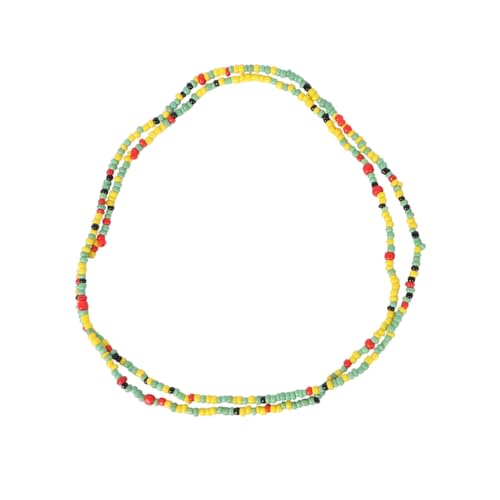 LIOOBO 2 Stück Bunte Bikini Waist Chain Teiliges Beach Chain Bauchkette Double String Körperschmuck Frauen für Strand und Sommer von LIOOBO