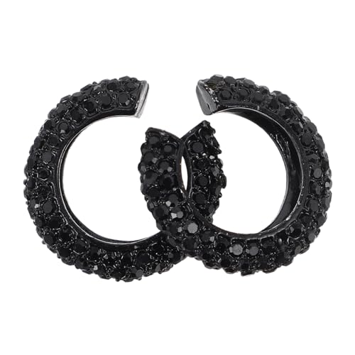 LIOOBO 2 Stück C Förmige Ohrclips mit Funkelnden Strasssteinen für Damen Nicht Durchstechende Ohrringe für Hochzeiten Partys und Alltag LIOOBO 2 Stück C Förmige Ohrclips mit Funkelnden Strasssteinen für Damen Nicht Durchstechende Ohrringe für Hochzeiten Partys und Alltag von LIOOBO
