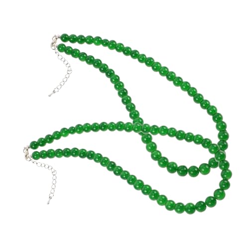 LIOOBO 2 Stück Grüne Perlenkette Handgefertigtes Perlenhalsband Perlenkette Für Frauen Handgefertigte Halskette Runde Perlenkette Handgefertigte Perlenkette Nackenkette Glasperlen LIOOBO 2 Stück Grüne Perlenkette Handgefertigtes Perlenhalsband Perlenkette Für Frauen Handgefertigte Halskette Runde Perlenkette Handgefertigte Perlenkette Nackenkette Glasperlen von LIOOBO