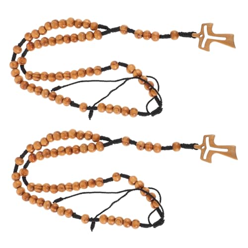 LIOOBO 2 Stück Handgefertigter Religiöser Schmuck mit Perlen Vielseitig als Auto Hänger oder Halskette für Kommunion und Konfirmation LIOOBO 2 Stück Handgefertigter Religiöser Schmuck mit Perlen Vielseitig als Auto Hänger oder Halskette für Kommunion und Konfirmation von LIOOBO