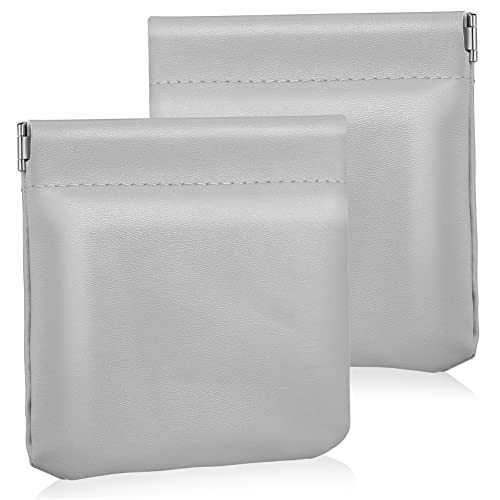 LIOOBO 2 Stück Kleine Kosmetiktasche Selbstschließend Schmuck und Kopfhöreraschen Reise Aufbewahrungstasche für Damen von LIOOBO