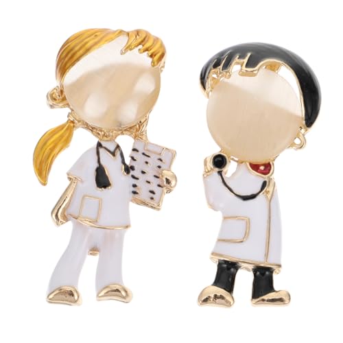 LIOOBO 2 Stück Niedliche Cartoon Broschen Animationspins für Studenten Handtaschen und Mädchenmode als Anstecknadel für Accessoires und von LIOOBO