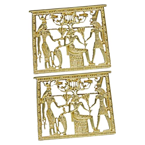 LIOOBO 2 Stück Retro Ägyptische Tempel Brosche Vintage Brustnadel für Damen Dekorative Anstecknadel Hochwertige Verarbeitung für Festliche Anlässe und Alltag von LIOOBO