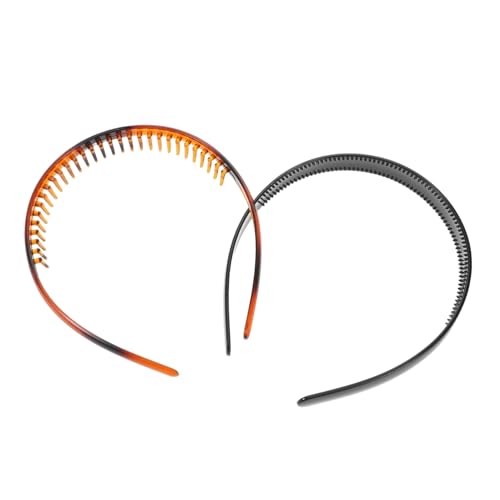 LIOOBO 2 Stück Rutschfeste Bequeme Kunststoff Haarbänder für Frauen Modisches Haar Accessoire für Fitness von LIOOBO