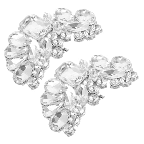 LIOOBO 2 Stück Schuhclips mit Abnehmbarem Strass Dekorative Schuhschmuck für Damen Vielseitig Einsetzbar für Flats High Heels und Sandalen Robustes Zinklegierungsmaterial von LIOOBO