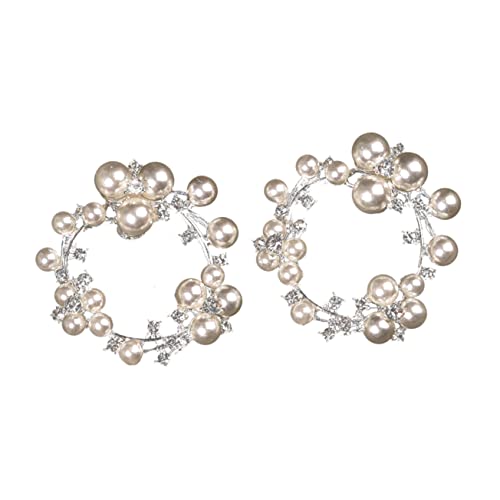 LIOOBO 2stücke Schuhclips Für Damen Abnehmbare Perlenschnallen Dekoration Für High Heels Hochzeit Und Parties Stilvolles Schuhzubehör Mit Glanz Und Stil von LIOOBO