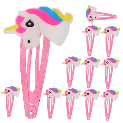 LIOOBO 20 Stück Teiliges Einhorn Haarklammern für Mädchen Kleine Bunte Haarspangen im Cartoon Stil Niedliche Haarschmuck Clips Passend für Alltag Party und Fotoshootings von LIOOBO