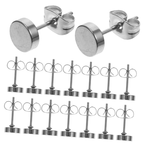 LIOOBO 20 Stück Teiliges Titanstahl Ohrstecker Rund Schlichtes Design Kleine Unisex Ohrringe Hypoallergen für Damen Herren Alltag Party Valentinstag von LIOOBO