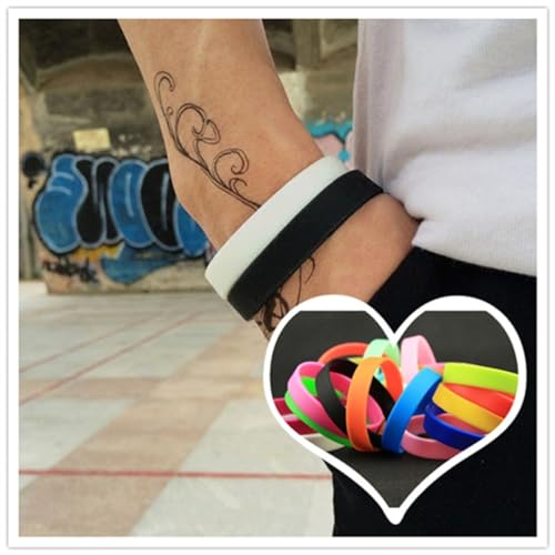 LIOOBO 25stücke Silikonarmbänder Für Junge Mädchen Leicht Anzuziehen Umweltfreundliches Material Für Sport Und Party-zubehör von LIOOBO