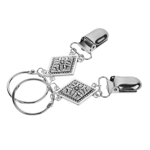 LIOOBO 2Stücke Hutclips für Reisen Sicherer Huthalter mit Metallring für Handtaschen Rucksäcke Leicht Kompakt für Outdoor Aktivitäten von LIOOBO