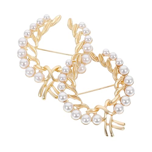 LIOOBO 2Stücke Retro Perlenbrosche Vintage Corsage Anstecknadel für Damen Goldfarbene Dekoration für Kleidung für Anzüge Kleider und LIOOBO 2Stücke Retro Perlenbrosche Vintage Corsage Anstecknadel für Damen Goldfarbene Dekoration für Kleidung für Anzüge Kleider und von LIOOBO