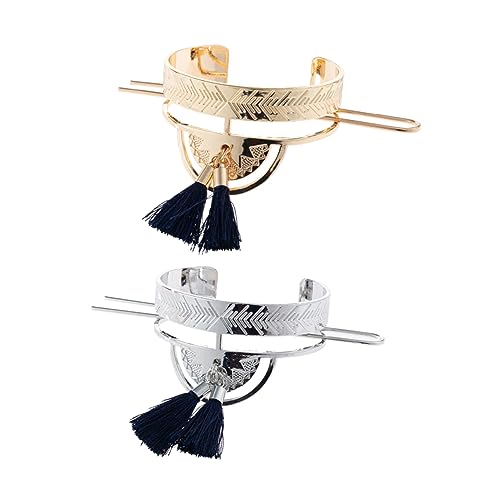 LIOOBO 2stücke Vintage Haarschmuck Mit Quasten Haar Dutt Für Frauen Elegante Haarspangen Für Hochsteckfrisuren Für Partys Hochzeiten Und Freizeit von LIOOBO